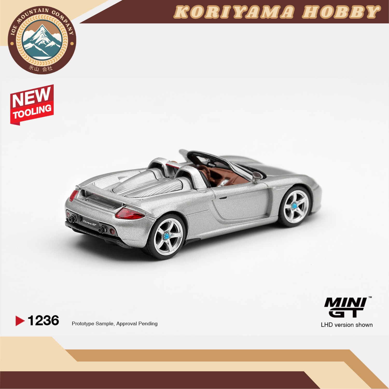 Mini GT 1236 Porsche Carrera GT GT Silver MiniGT