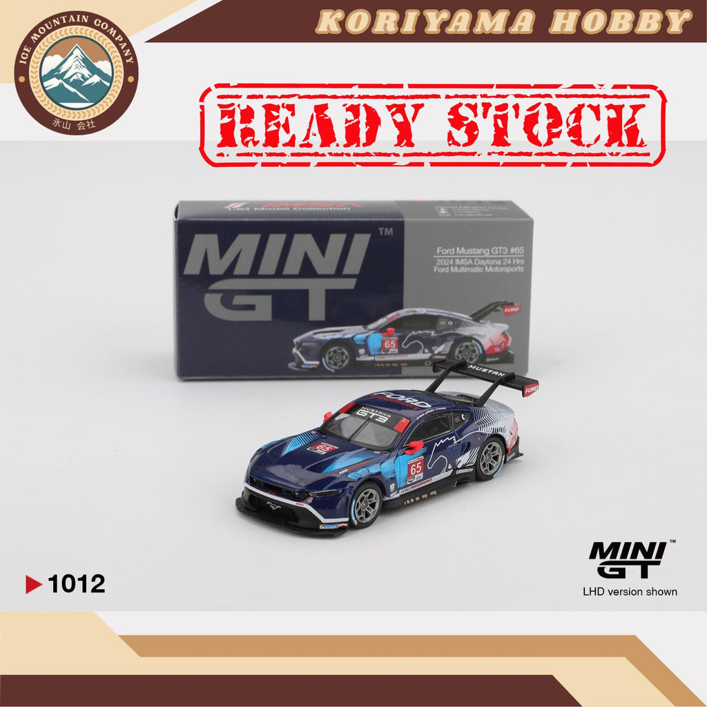 Mini GT 1012 Ford Mustang GT3 #65 Ford Multimatic Motorsports 2024 IMSA Daytona 24 Hrs MiniGT