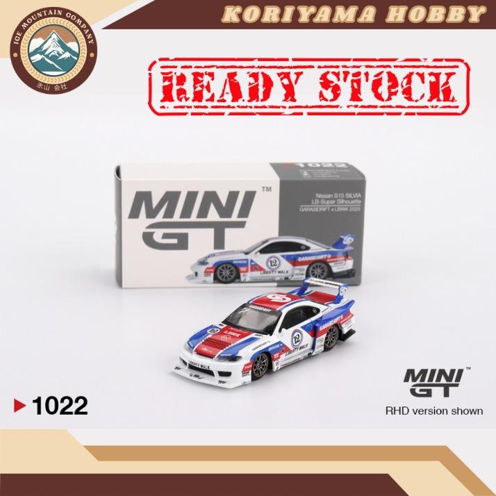 Mini GT 1022 Nissan LB-Super Silhouette S15 SILVIA GARASIDRIFT x LBWK 2025 Box MiniGT