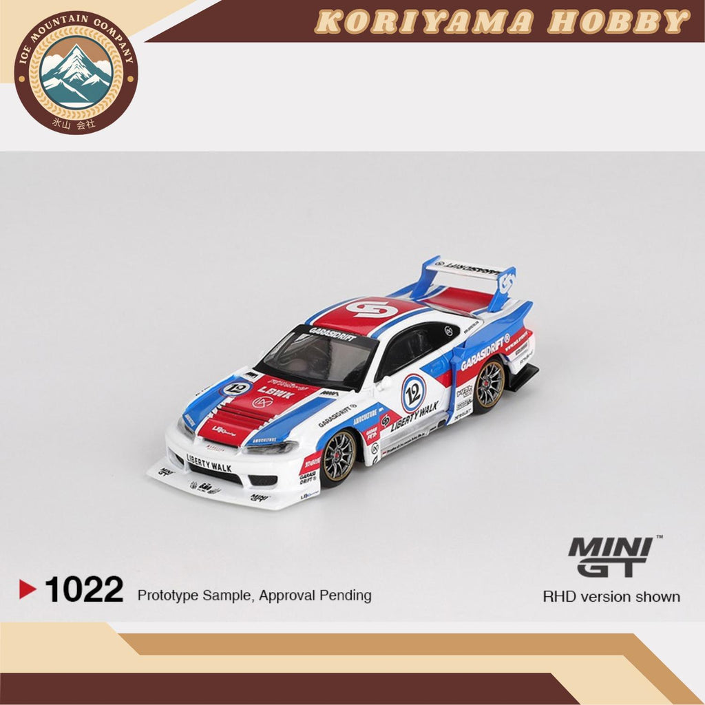 Mini GT 1022 Nissan LB-Super Silhouette S15 SILVIA GARASIDRIFT x LBWK 2025 Box MiniGT