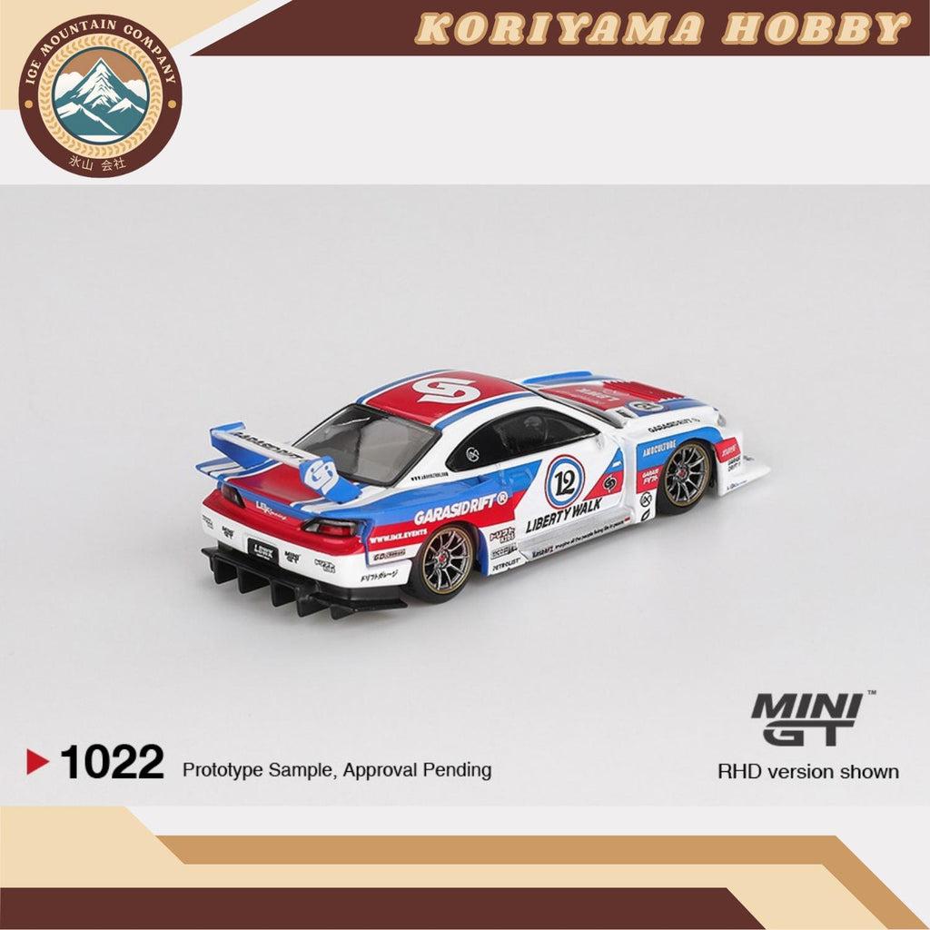 Mini GT 1022 Nissan LB-Super Silhouette S15 SILVIA GARASIDRIFT x LBWK 2025 Box MiniGT