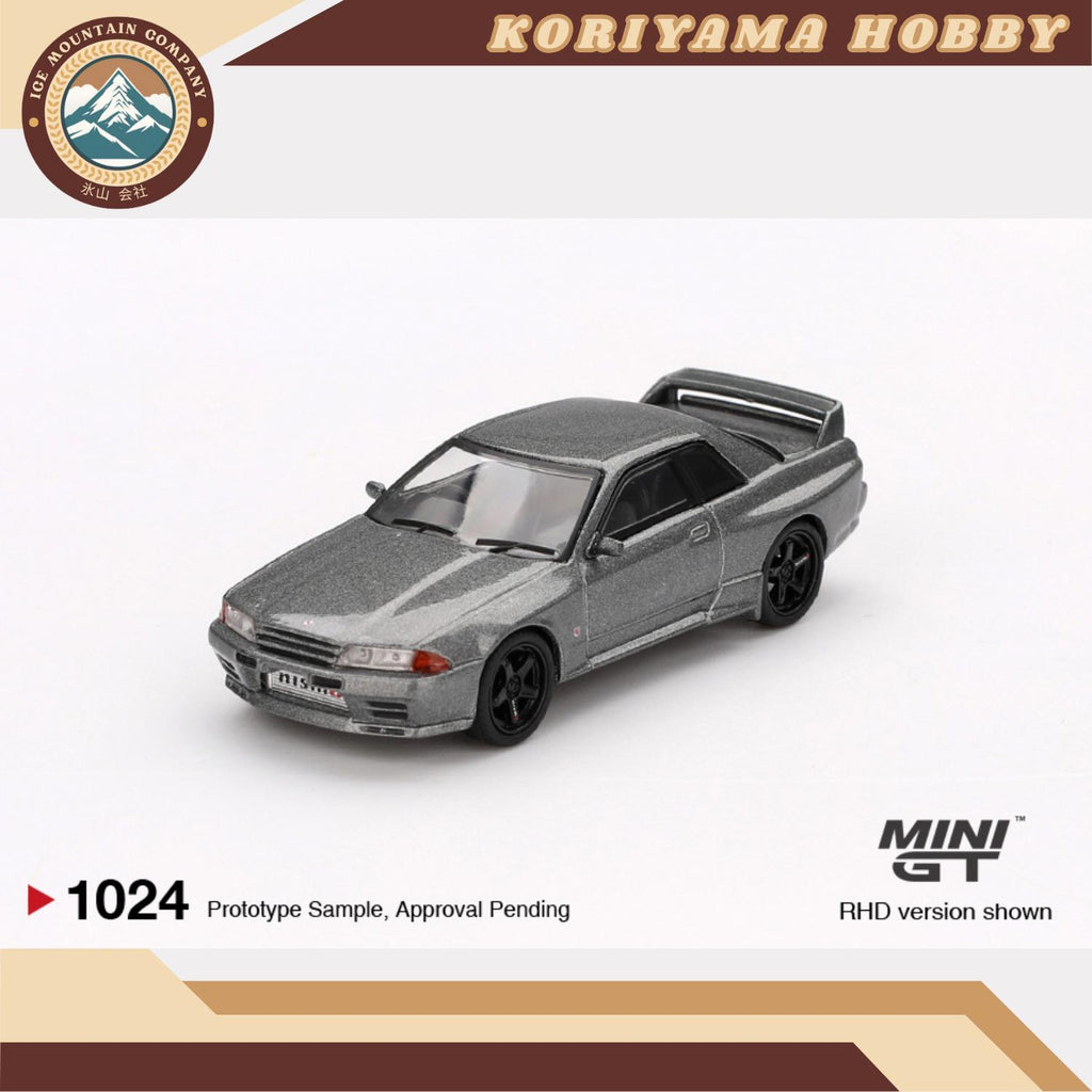 Mini GT 1024 Nissan Skyline GT-R  (NISMO BNR32 CRS Version) Dark Metal Gray MiniGT