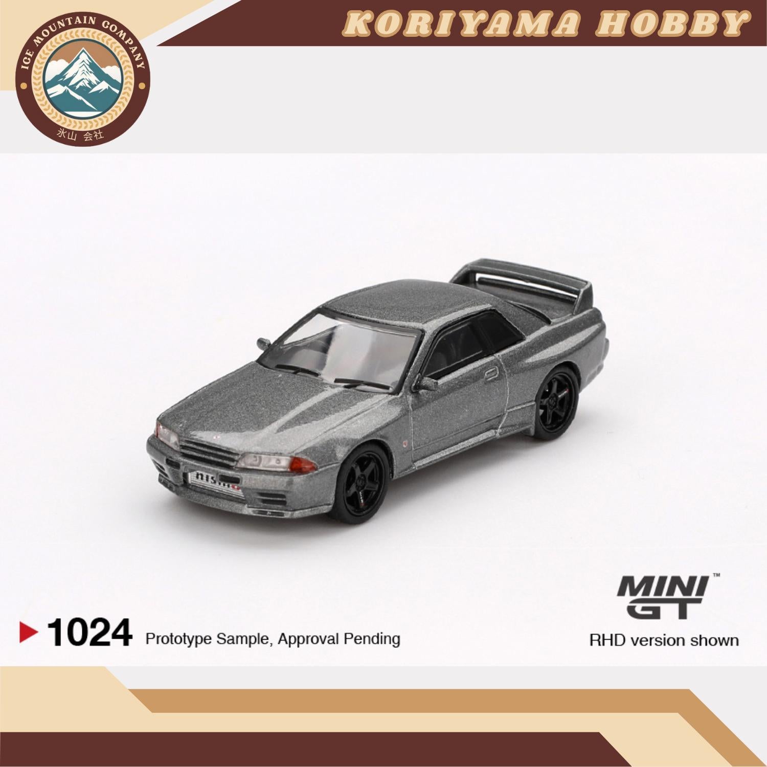 Mini GT 1024 Nissan Skyline GT-R  (NISMO BNR32 CRS Version) Dark Metal Gray MiniGT