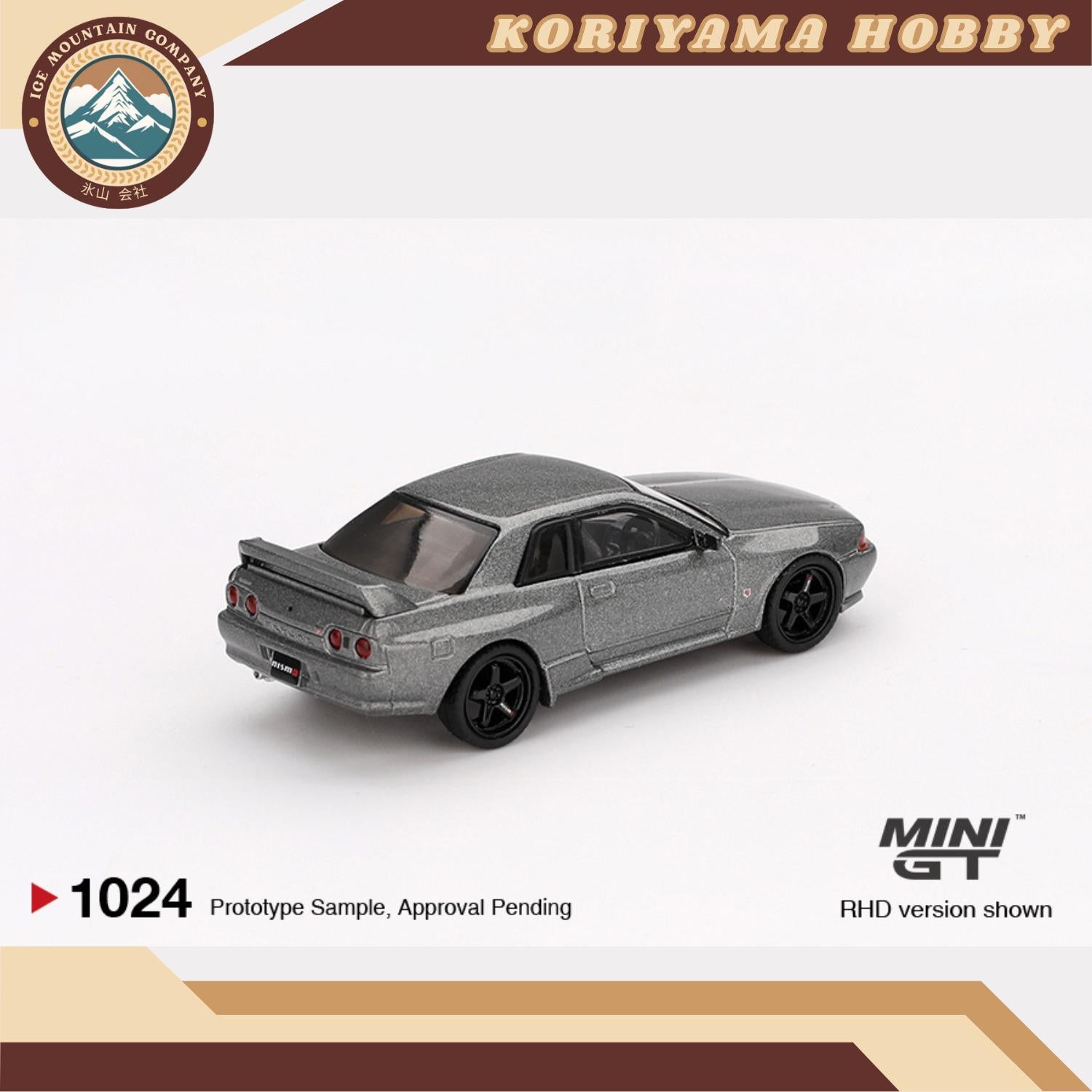 Mini GT 1024 Nissan Skyline GT-R  (NISMO BNR32 CRS Version) Dark Metal Gray MiniGT