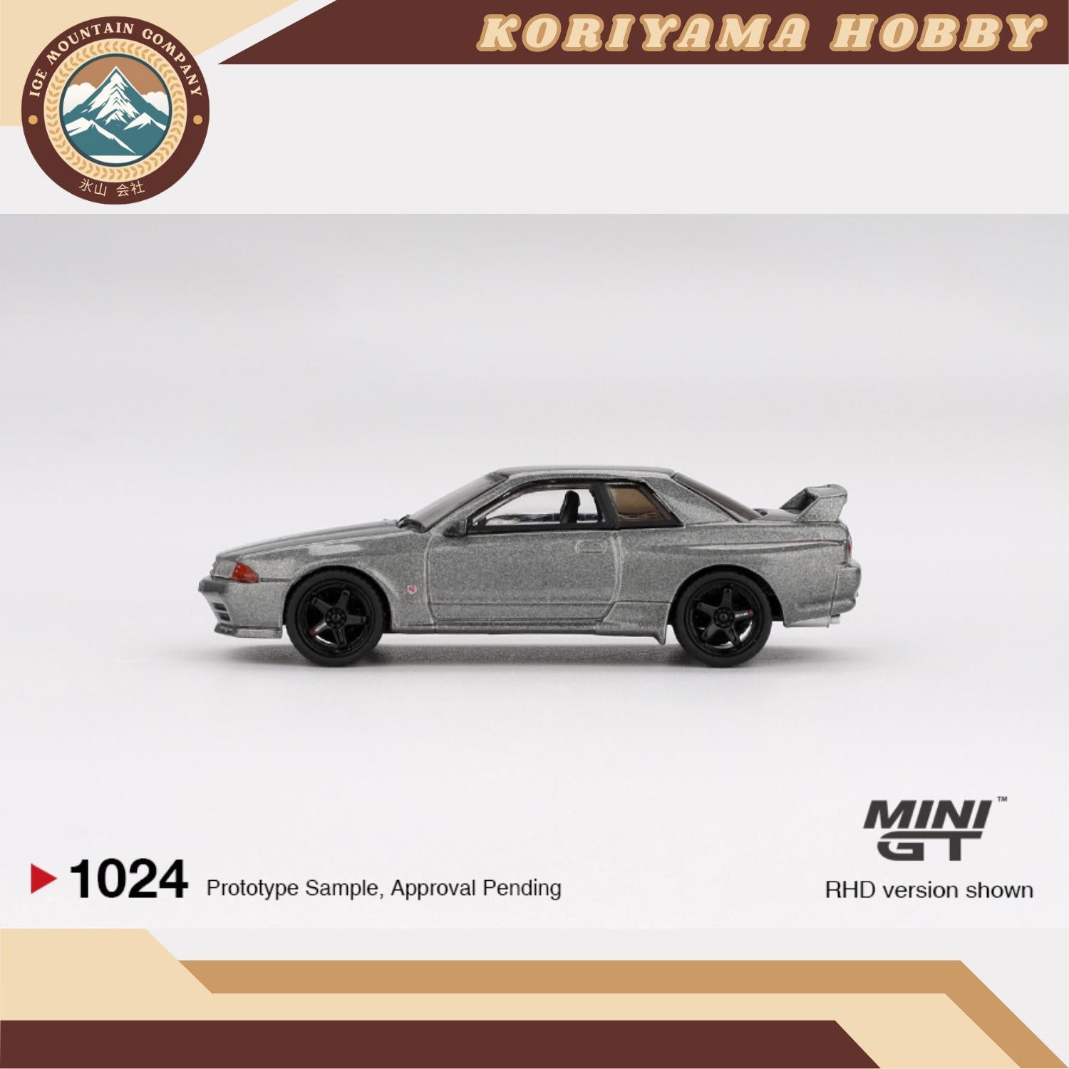 Mini GT 1024 Nissan Skyline GT-R  (NISMO BNR32 CRS Version) Dark Metal Gray MiniGT