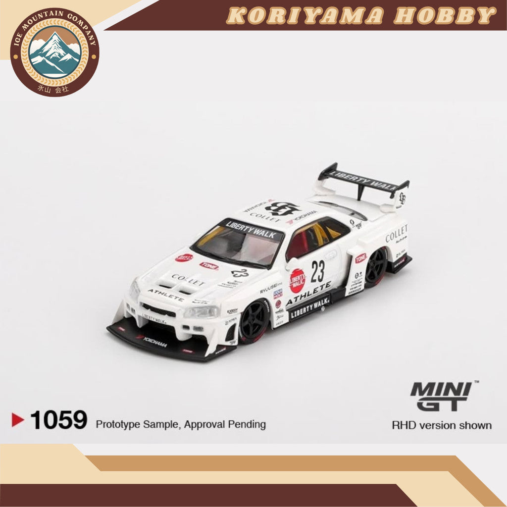 Mini GT 1059 Nissan LB-ER34 Super Silhouette ATHLETE COLLECT Box / Blister Packaging MiniGT