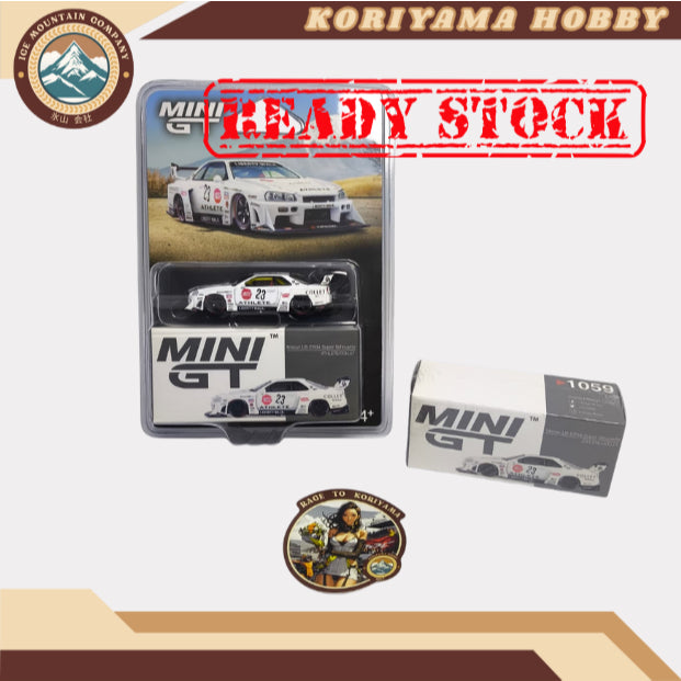 Mini GT 1059 Nissan LB-ER34 Super Silhouette ATHLETE COLLECT Box / Blister Packaging MiniGT