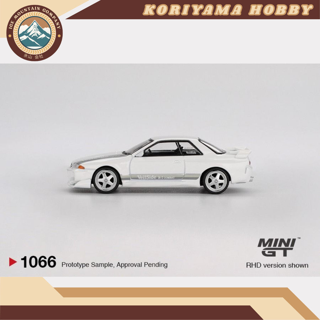 Mini GT 1066 Nissan Skyline GT-R (R32) VeilSide Combat C-I White MiniGT