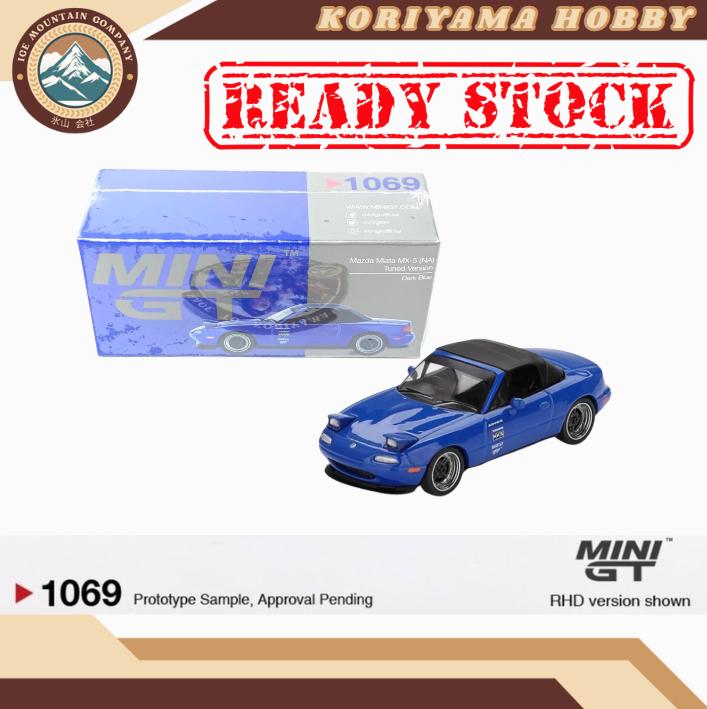 Mini GT 1069 Mazda Miata MX-5 (NA) Tuned Version Dark Blue MiniGT