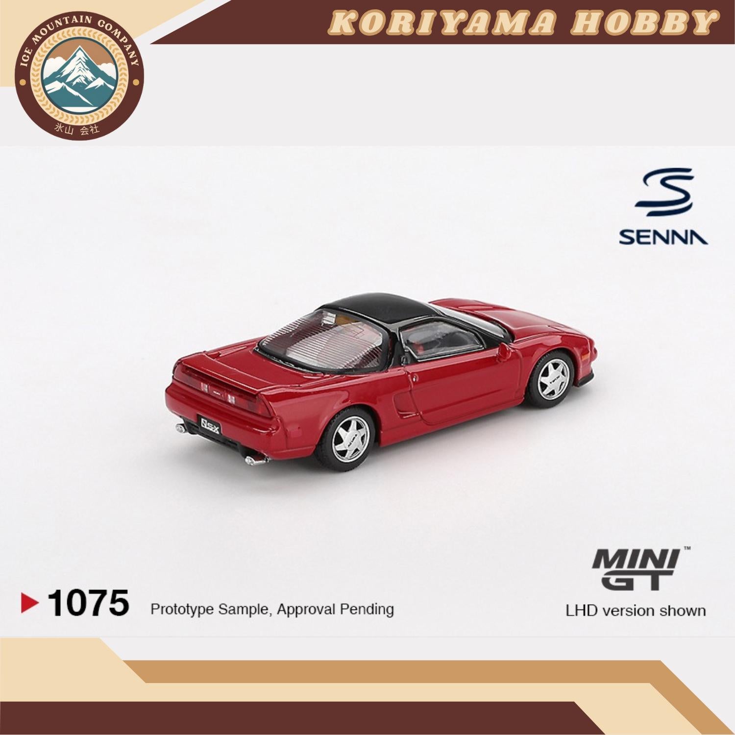 Mini GT 1075 Honda NS-X Prototype Midship Sports w/ figure 1989 Ayrton Senna MiniGT