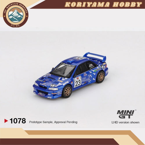 Mini GT 1078 Subaru Impreza WRC99 #23 2000 Acropolis Rally MiniGT