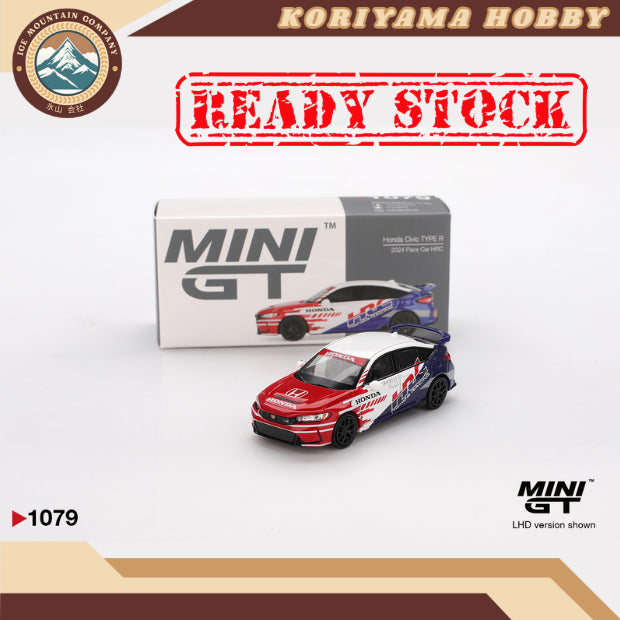 Mini GT 1079 Honda Civic TYPE R 2024 Pace Car HRC MiniGT