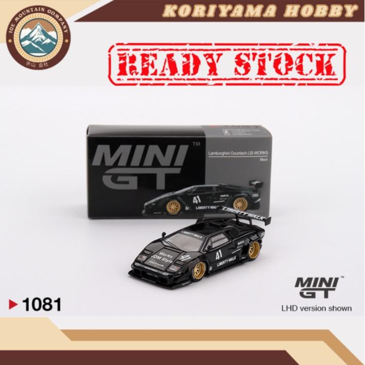 Mini GT 1081 Lamborghini Countach LB-WORKS Black Box / Blister Packaging MiniGT