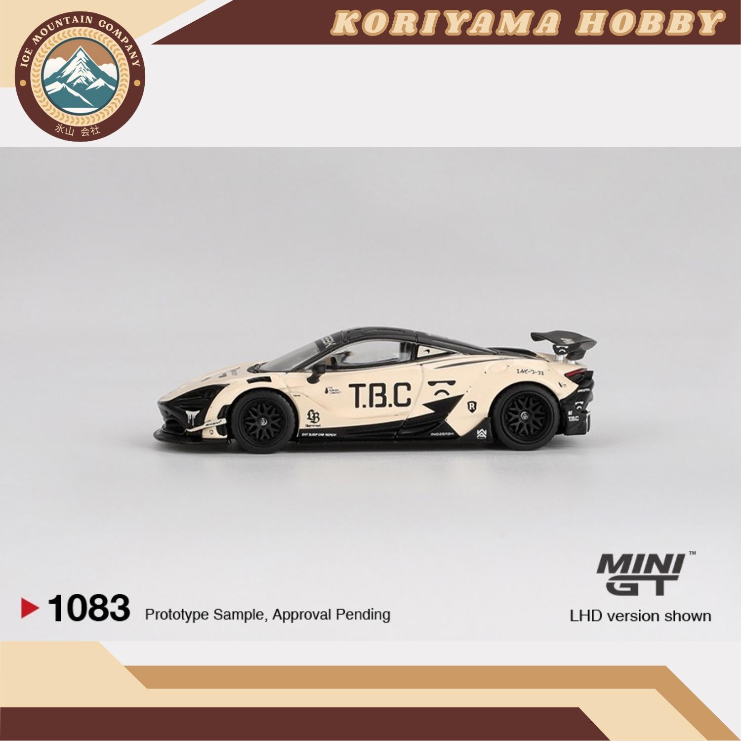 Mini GT 1083 McLaren 720S LBWorks The Boring Concept Blister packaging MiniGT