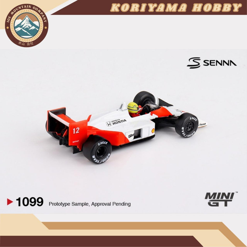 Mini GT 1099 McLaren MP4/4 #12 Ayrton Senna 1988 Japanese Grand Prix Winner Box / Blister Packaging MIniGT