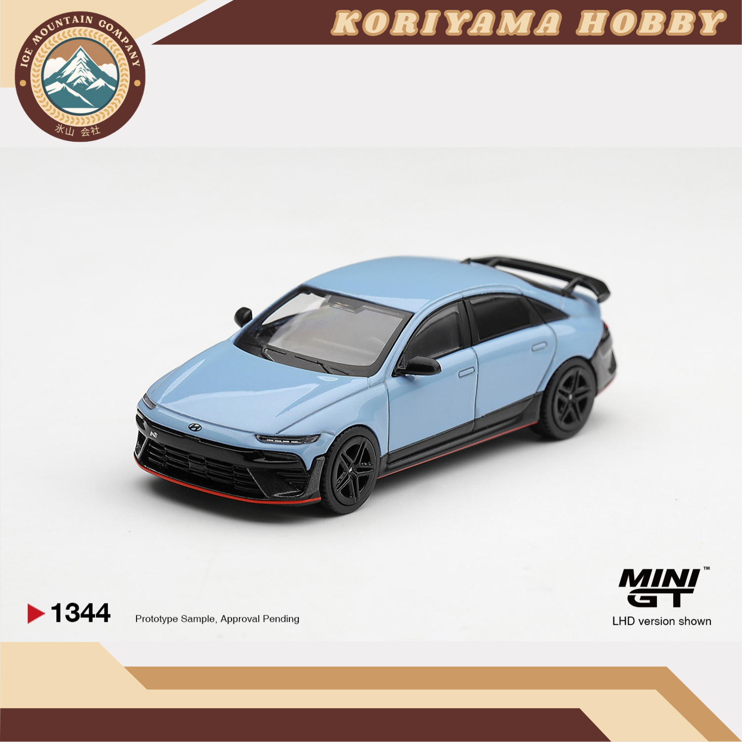 Mini GT 1344 Hyundai Ioniq 6 N Performance Blue Pearl MiniGT