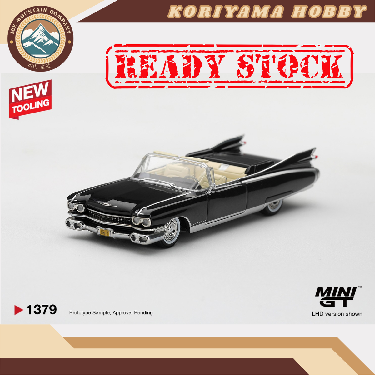 Mini GT 1379 Cadillac Eldorado Biarritz 1959 Black MiniGT