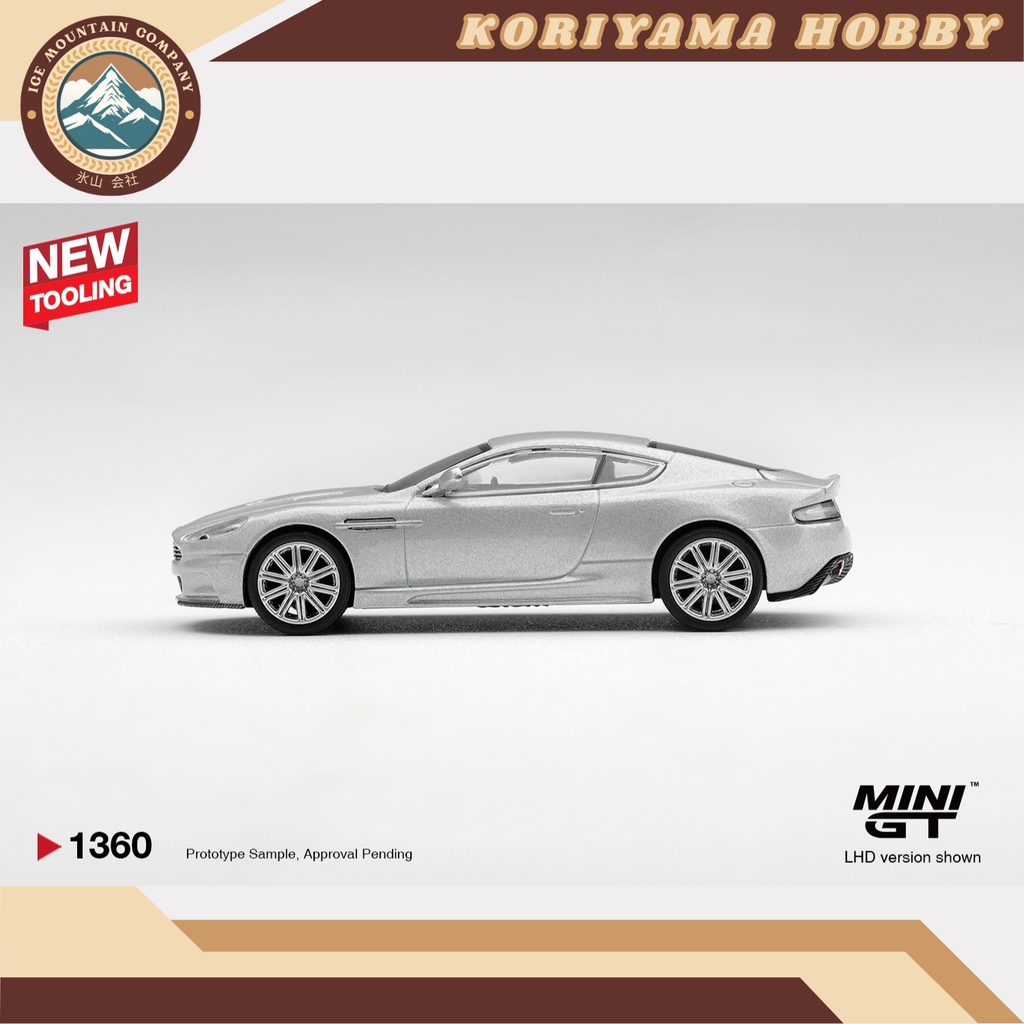 Mini GT 1360 Aston Martin DBS 2008 Lightning Silver MiniGT