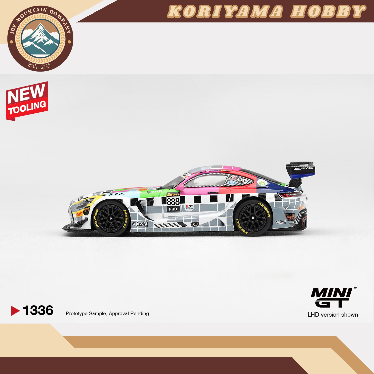 Mini GT 1336 Mercedes-AMG GT3 #888 Mercedes-AMG Team GMR Meguiar s Bathurst 12 Hour 2025 MiniGT