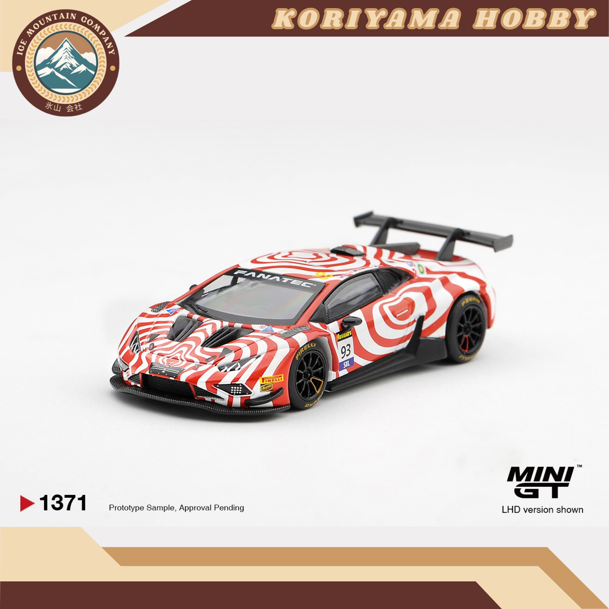 Mini GT 1371 Lamborghini Huracan GT3 EVO2 #93 Wall Racing 2025 Bathurst 12 hrs MiniGT