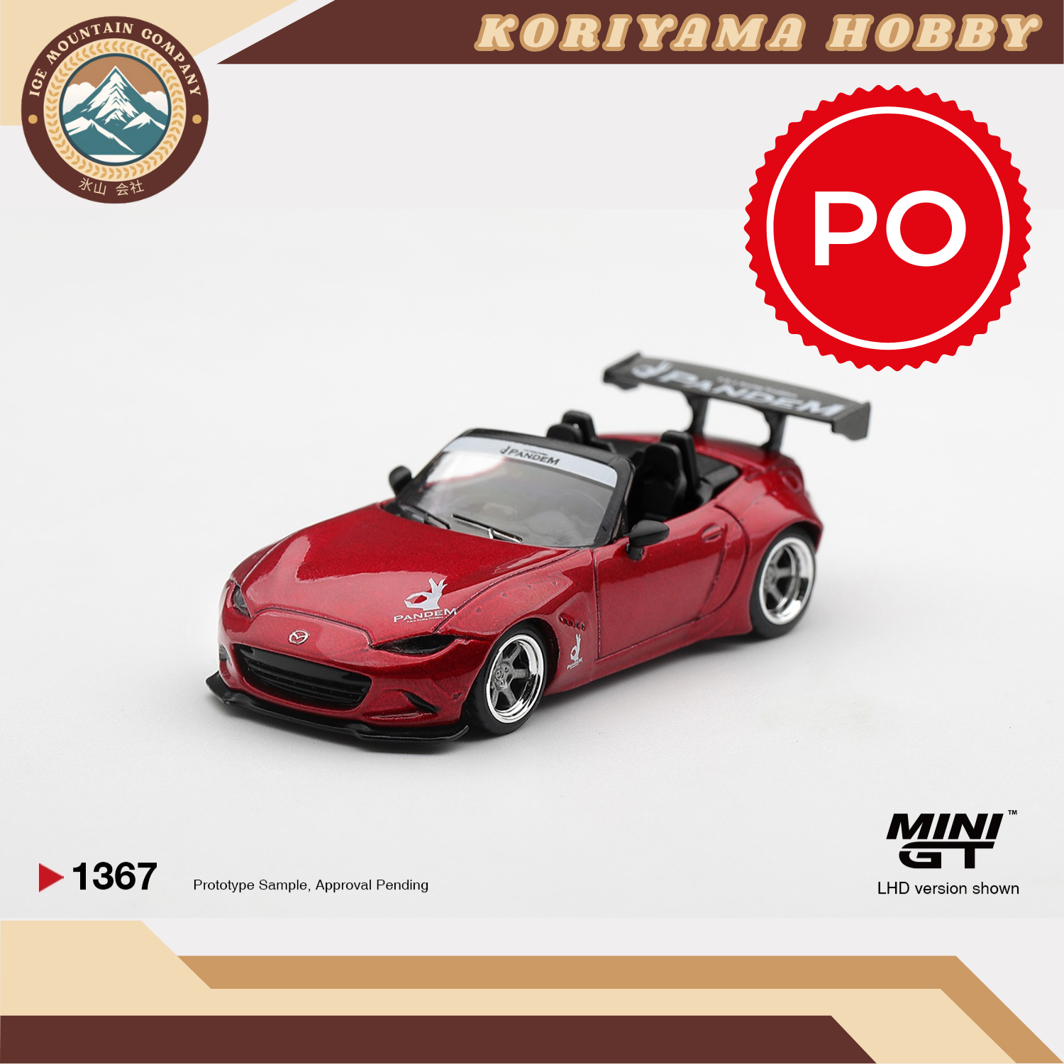 Mini GT 1367 Mazda Miata MX-5 (ND) Pandem Kodo Red MiniGT
