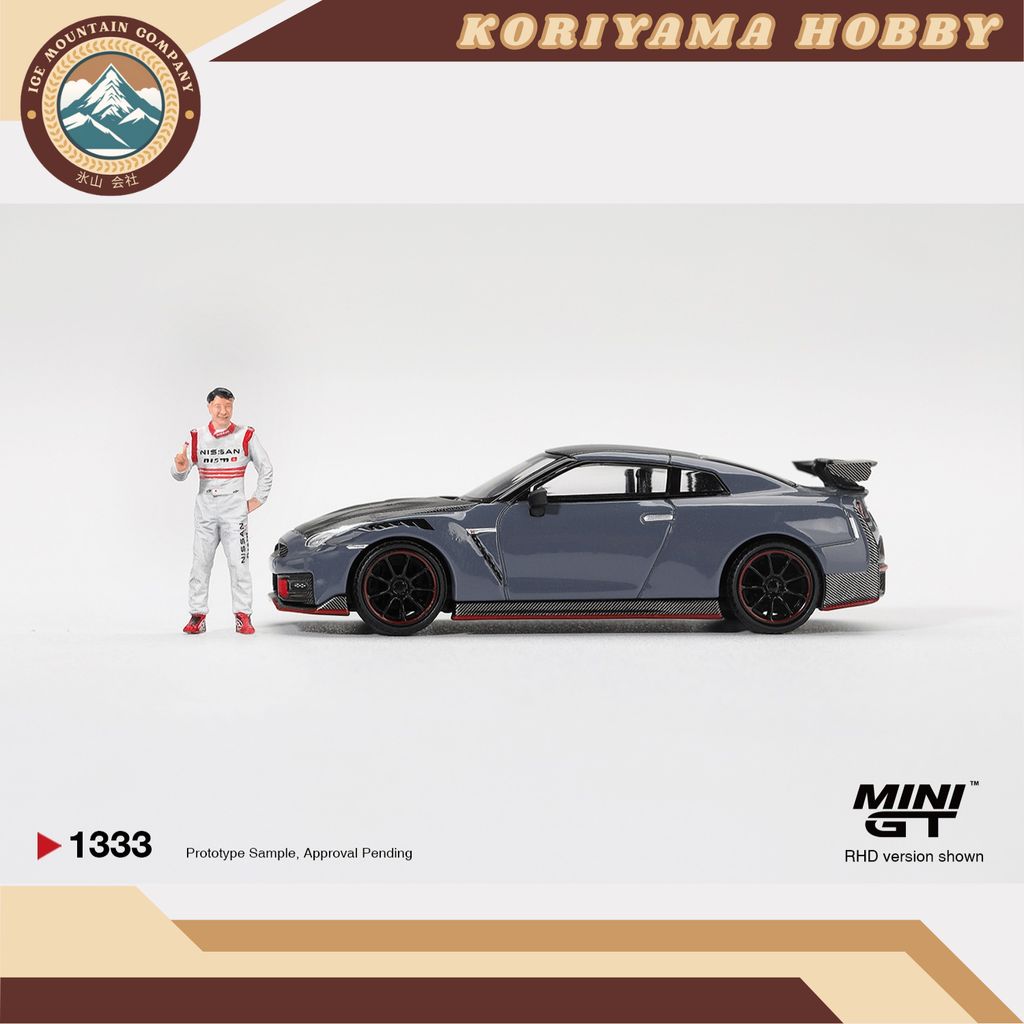 Mini GT 1333 Nissan GT-R Nismo 2024 Tsukuba Production Car Lap Record W / Matsuda Figure Tsugio Matsuda Collection MiniGT