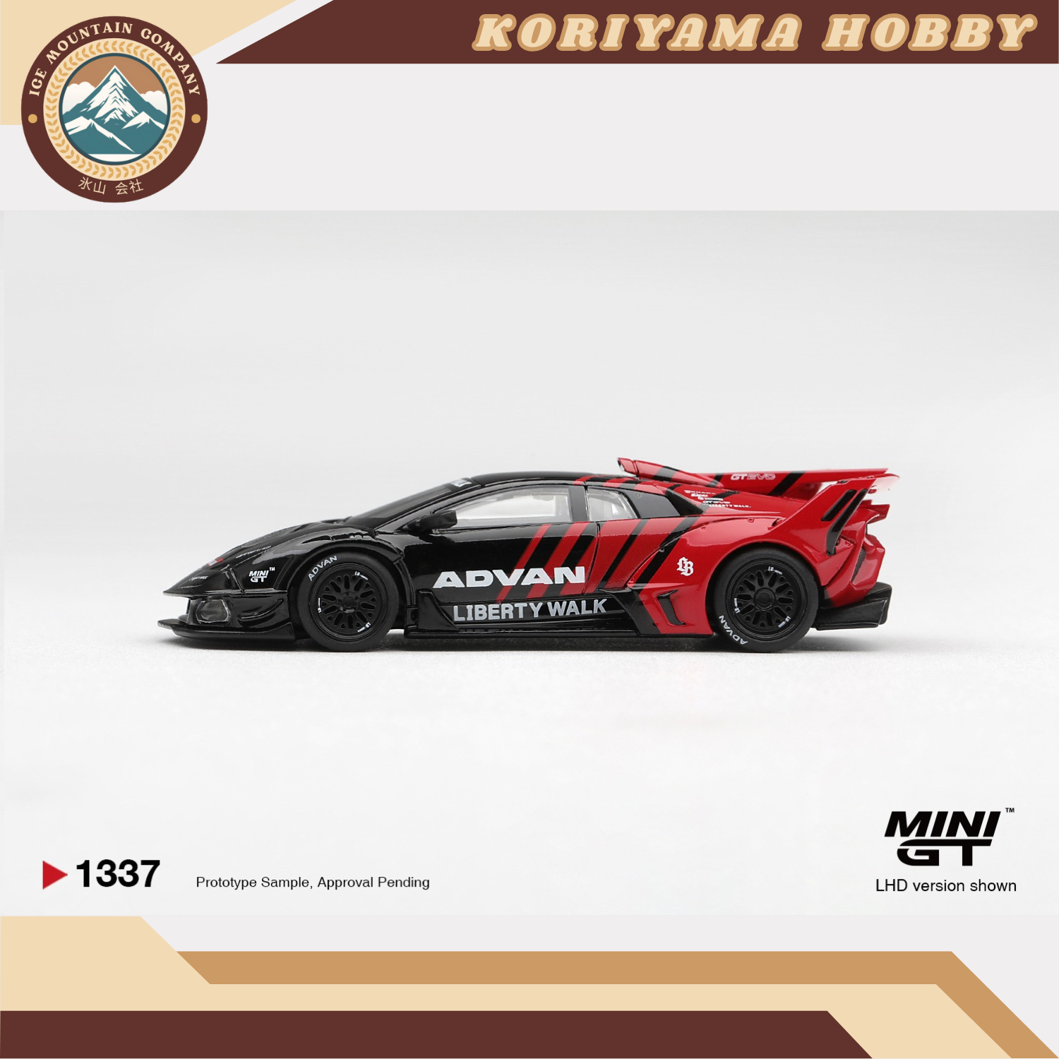 Mini GT 1337 Lamborghini LB-Silhouette WORKS MURCIELAGO GT Evo Advan MiniGT