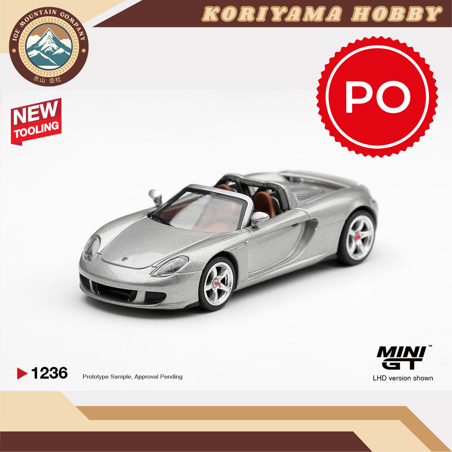 Mini GT 1236 Porsche Carrera GT GT Silver MiniGT
