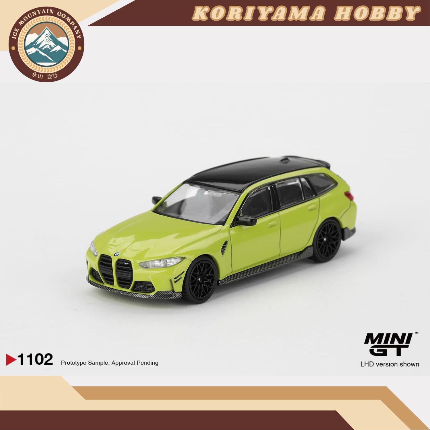 Mini GT 1102 BMW M3 M Performance Touring Sao Paulo Yellow MiniGT