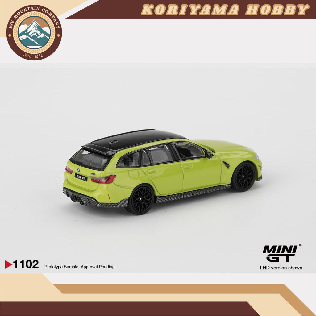 Mini GT 1102 BMW M3 M Performance Touring Sao Paulo Yellow MiniGT