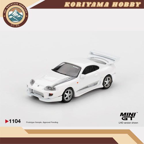 Mini GT 1104 Toyota Supra VeilSide Combat V-I White MiniGT