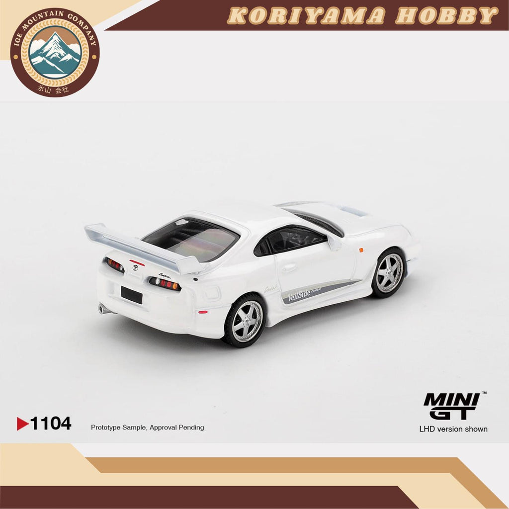 Mini GT 1104 Toyota Supra VeilSide Combat V-I White MiniGT