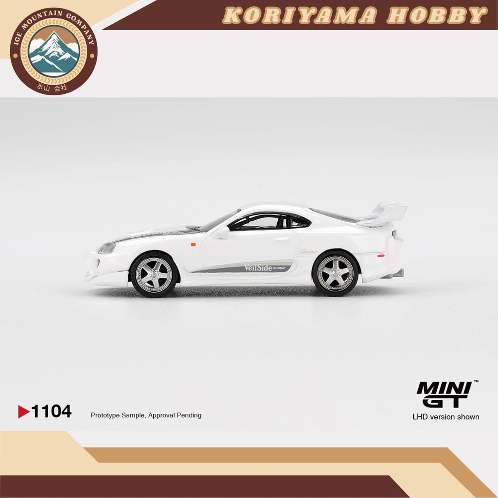 Mini GT 1104 Toyota Supra VeilSide Combat V-I White MiniGT