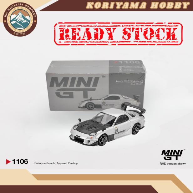 Mini GT 1106 Mazda RX-7 RE-Amemiya Silver Metallic MiniGT