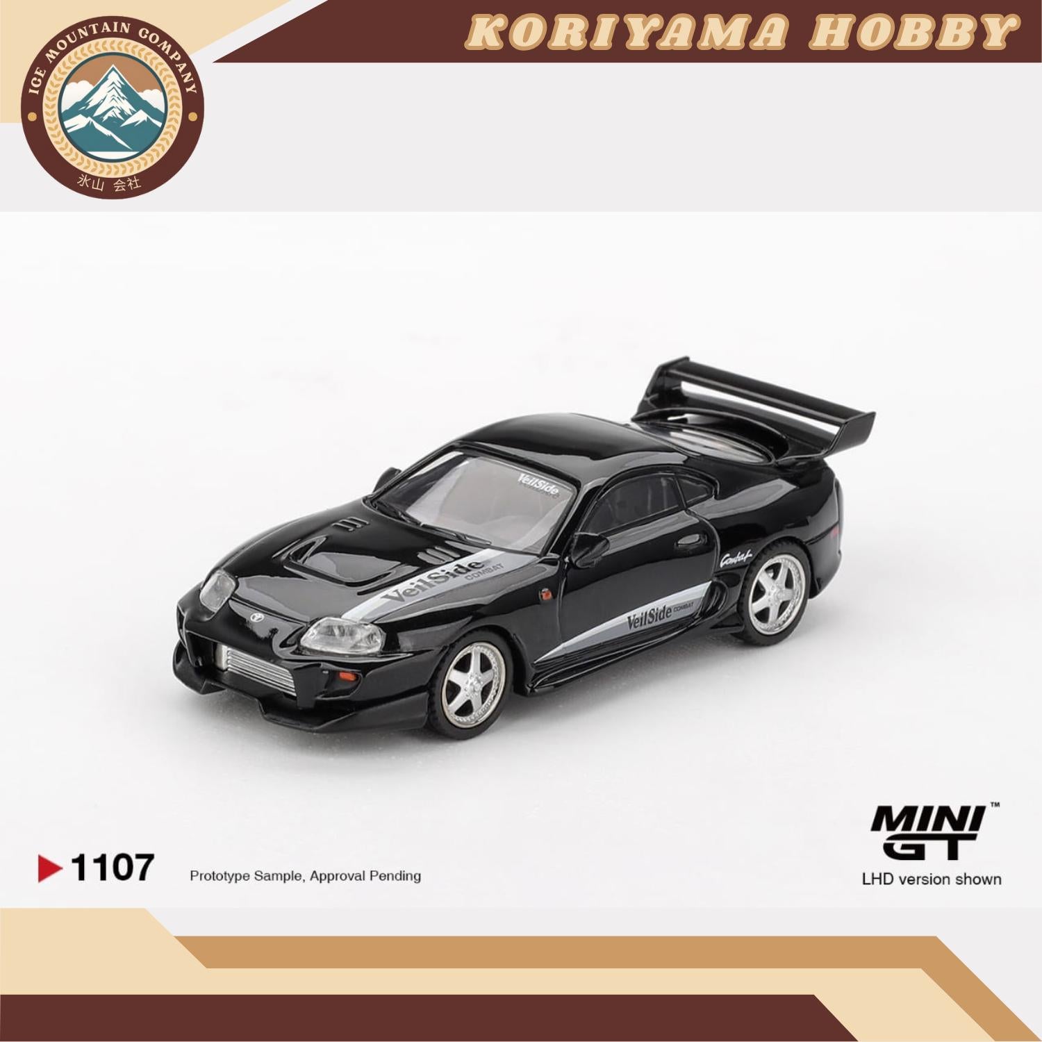 Mini GT 1107 Toyota Supra VeilSide Combat V-II Black MiniGT