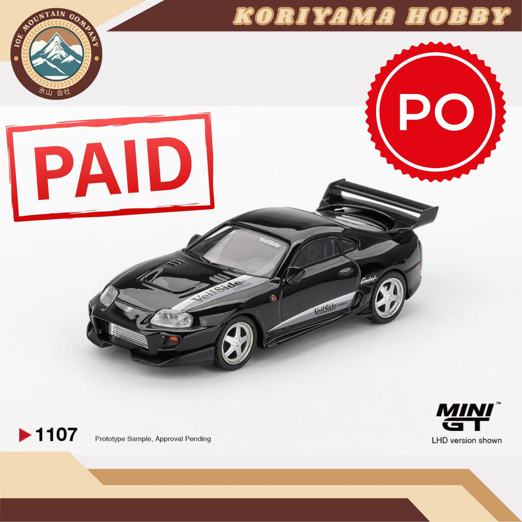 Mini GT 1107 Toyota Supra VeilSide Combat V-II Black MiniGT