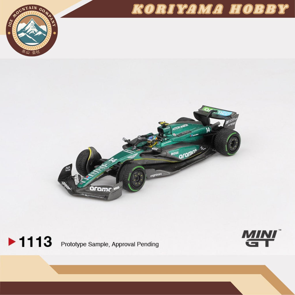 Mini GT 1113 Aston Martin AMR24 #14 Fernando Alonso 2024 F1 2024 Canadian GP MiniGT