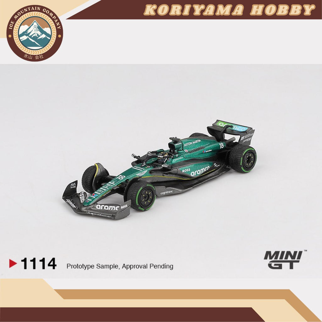 Mini GT 1114 Aston Martin AMR24 #18 Lance Stroll 2024 F1 2024 Canadian GP MiniGT