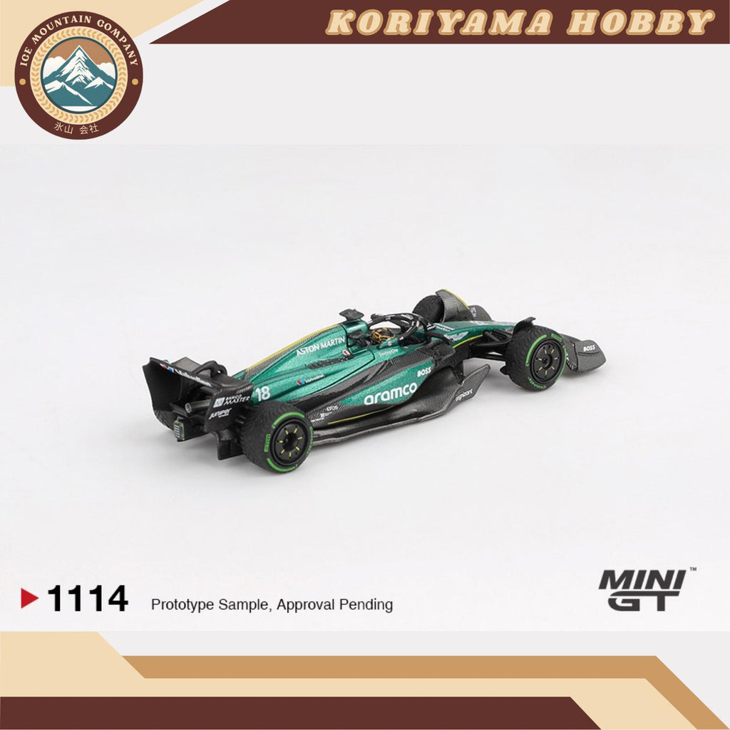 Mini GT 1114 Aston Martin AMR24 #18 Lance Stroll 2024 F1 2024 Canadian GP MiniGT