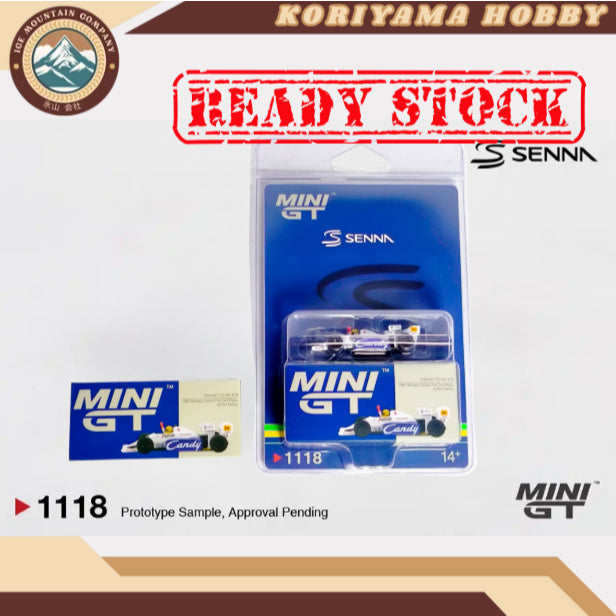 Mini GT 1118 Toleman TG184 #19 Ayrton Senna 1984 Monaco Grand Prix 2nd Place Box / Blister Packaging MiniGT