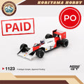 Mini GT 1123 McLaren MP4/4 #11 Alain Prost 1988 Japanese Grand Prix 2nd Place Box / Blister Packaging MiniGT