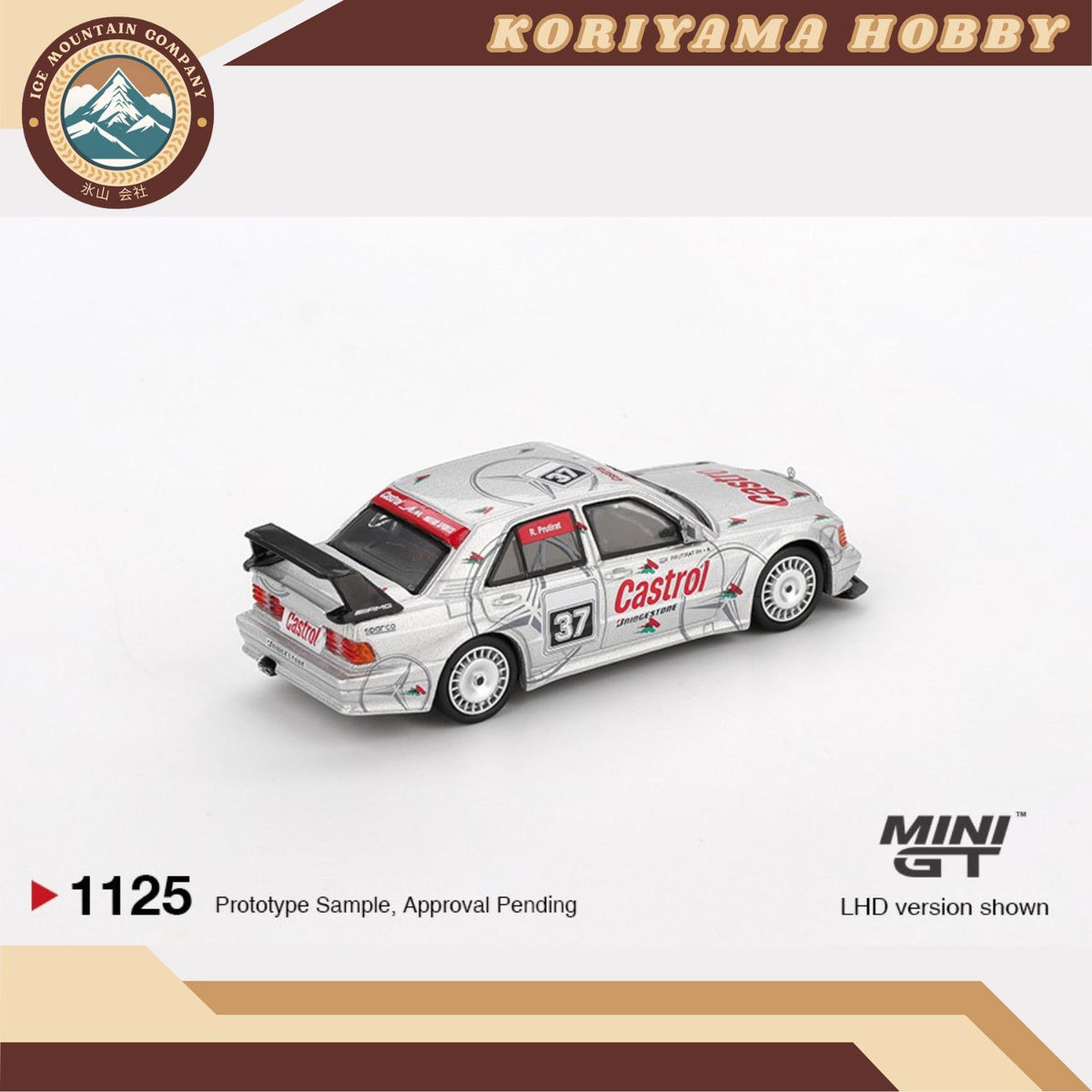 Mini GT 1125 Mercedes-Benz 190E 2.5-16 Evolution II #37 1995 SE Asia Touring Car Championship MiniGT