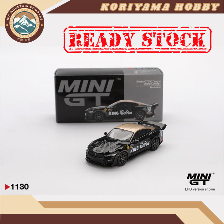 Mini GT 1130 Shelby GT500 Dragon Snake Concept Black/Gold MiniGT