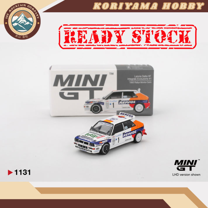 Mini GT 1131 Lancia Delta HF Integrale Evoluzione #11993 Rallye Monte-Carlo Mini GT