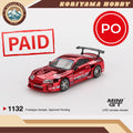 Mini GT 1132 Toyota Supra (A80) Top Secret GT-300 Top Secret Red Chrome MiniGT