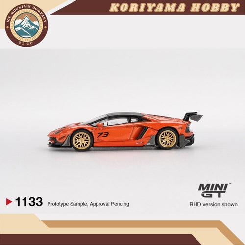 Mini GT 1133 LB WORKS Lamborghini Aventador Limited Edition Orange MDX 2025 MiniGT