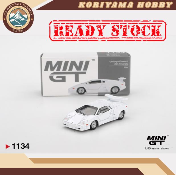 Mini GT 1134 Lamborghini Countach 25th Anniversary White MiniGT