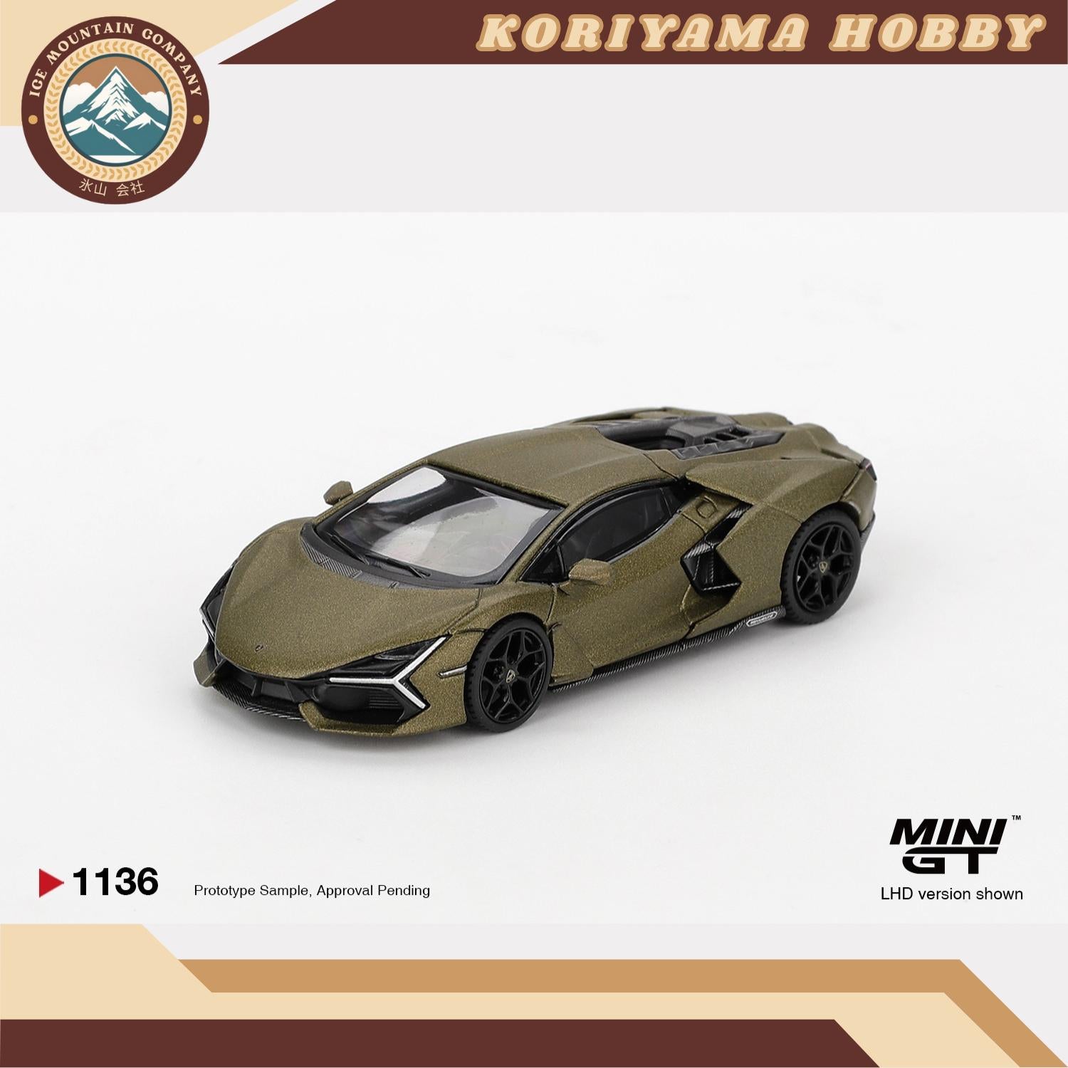 Mini GT 1136 Lamborghini Revuelto Verde Gea Matte MiniGT