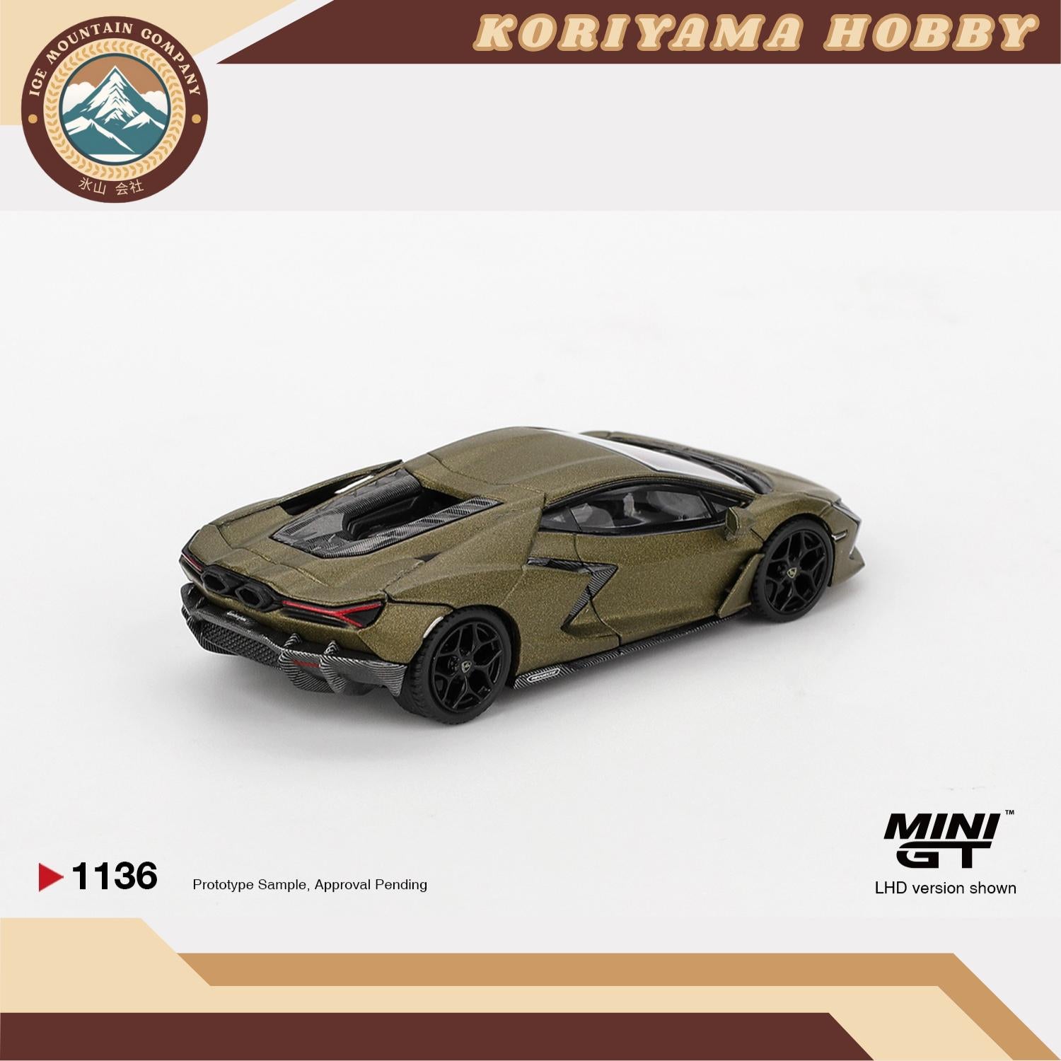 Mini GT 1136 Lamborghini Revuelto Verde Gea Matte MiniGT