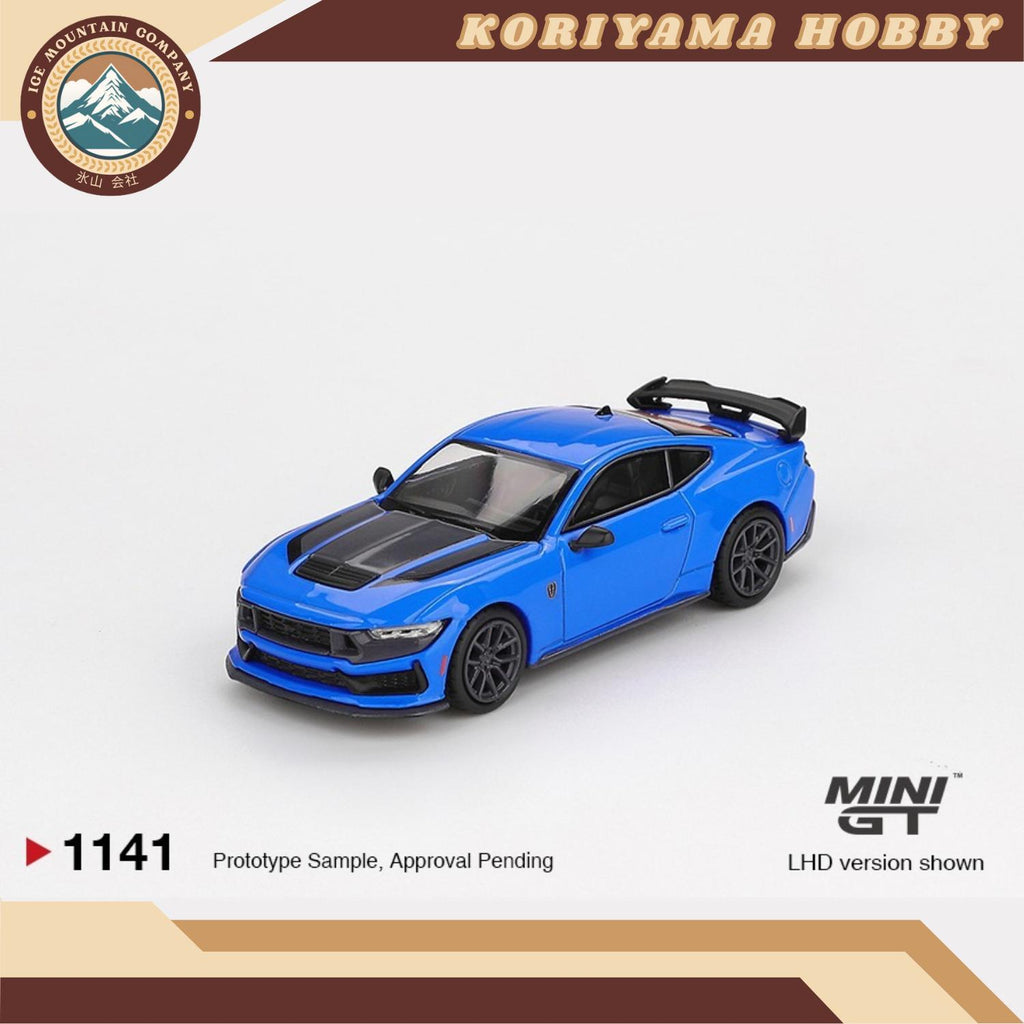 Mini GT 1141 Ford Mustang Dark Horse 2024 Grabber Blue MiniGT
